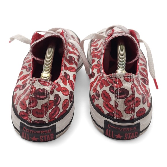 Converse Chuck Taylor All Star Low Top Lip Print Sneakers Shoes Women's Size 10 - Picture 5 of 8